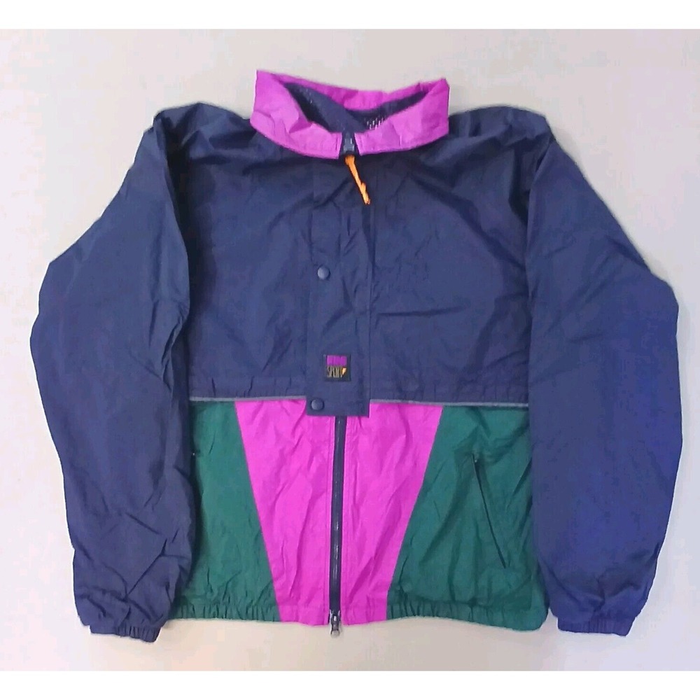 Vintage Gore Tex Jacket In Sport XL‎ Color Block Blue Pink Green
